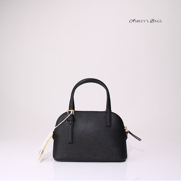 Tory Burch Emerson Dome Satchel Crossbody In Black - Picture 5 of 10